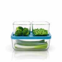 Side view of Frigoverre 68.5 oz. Square Food Storage Container (Set of 6)
