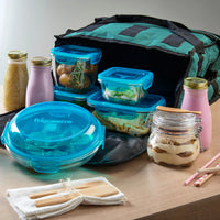 Side view of Frigoverre Evolution 14.25 oz. Square Food Storage Container
