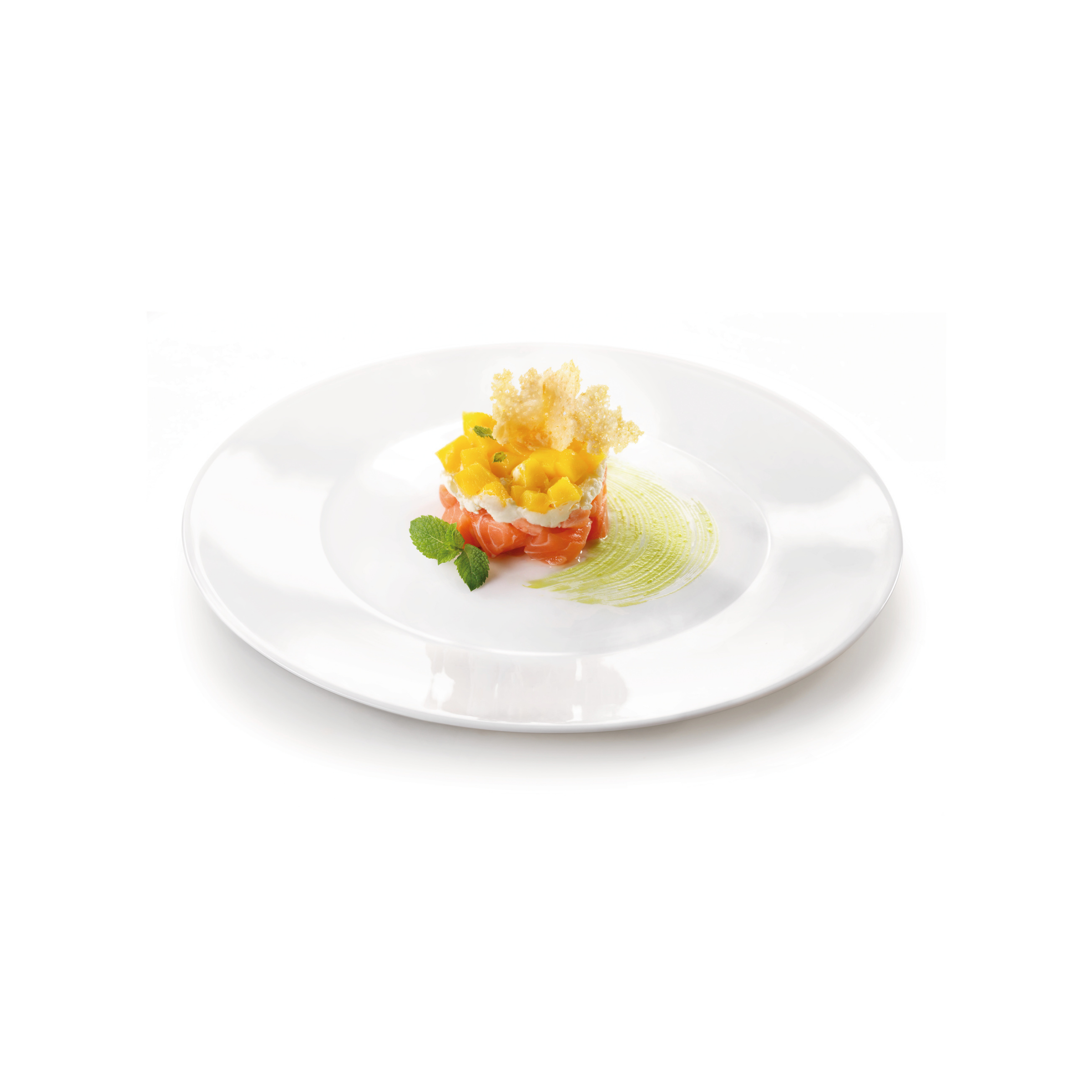 Grangusto 13" Opal Glass Round Serving Platter