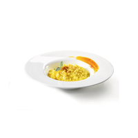 Side view of Grangusto 10.6" Opal Glass Pasta Bowl (Set of 12)