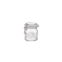Side view of Officina 1825 11 oz. Food & Canning Jar with Swing Top (Set of 6)