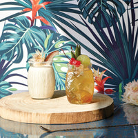 Side view of Bartender 15.37 oz. Sour Cocktail Pineapple Glasses (Set of 6)