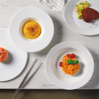 Side view of Grangusto 10.6" Opal Glass Pasta Bowl (Set of 12)