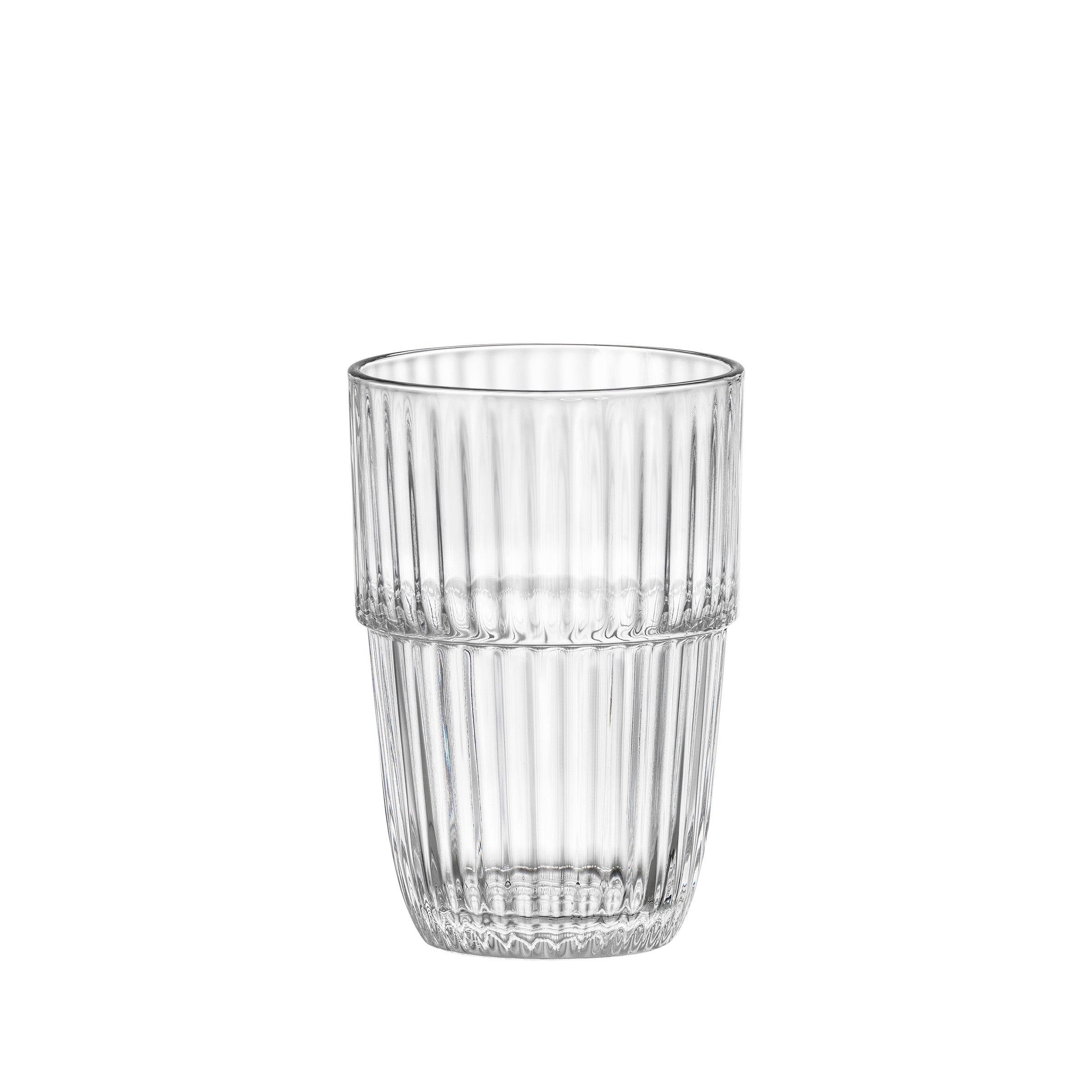 New - Barshine 17 oz. Cooler Stackable Drinking Glasses (Set of 6)