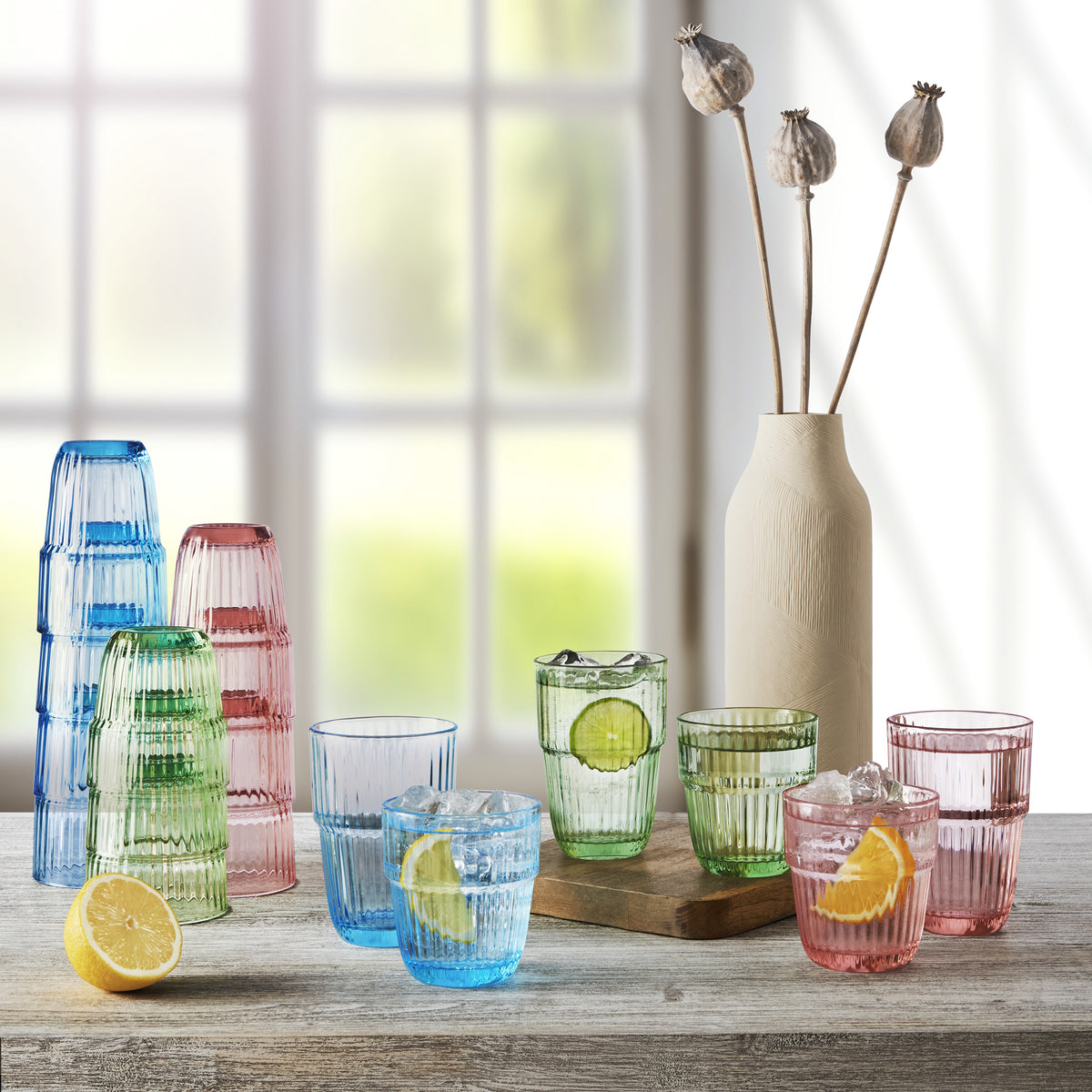 Bormioli Rocco Barshine mess colored collection