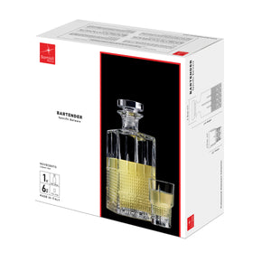 Bormioli Rocco Bartender 7pc Novecento Liquor Set box