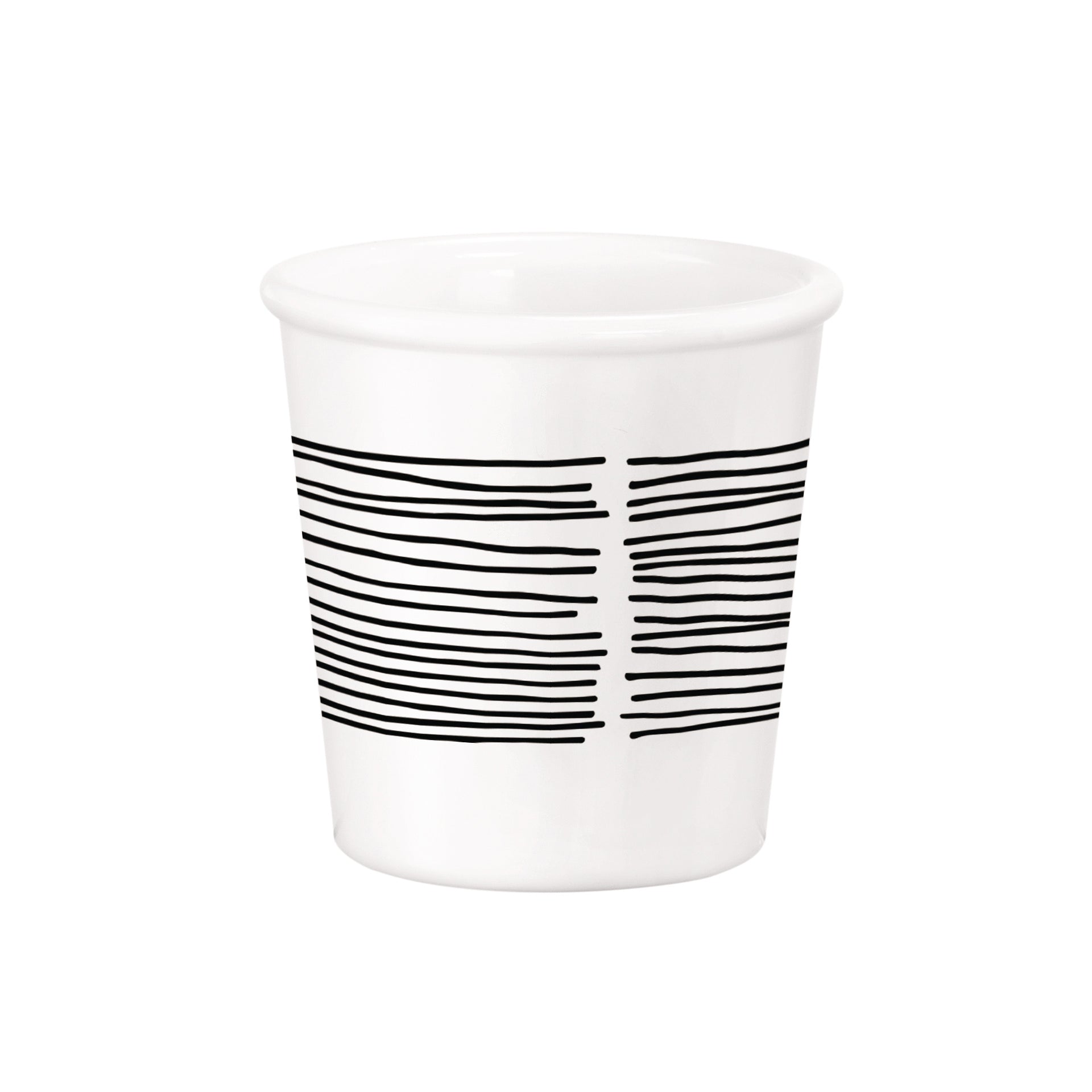 Bormioli Rocco Chiaroscuro 3.25 oz. Opal Glass Caffeino Cup, Linee (Set of 12)