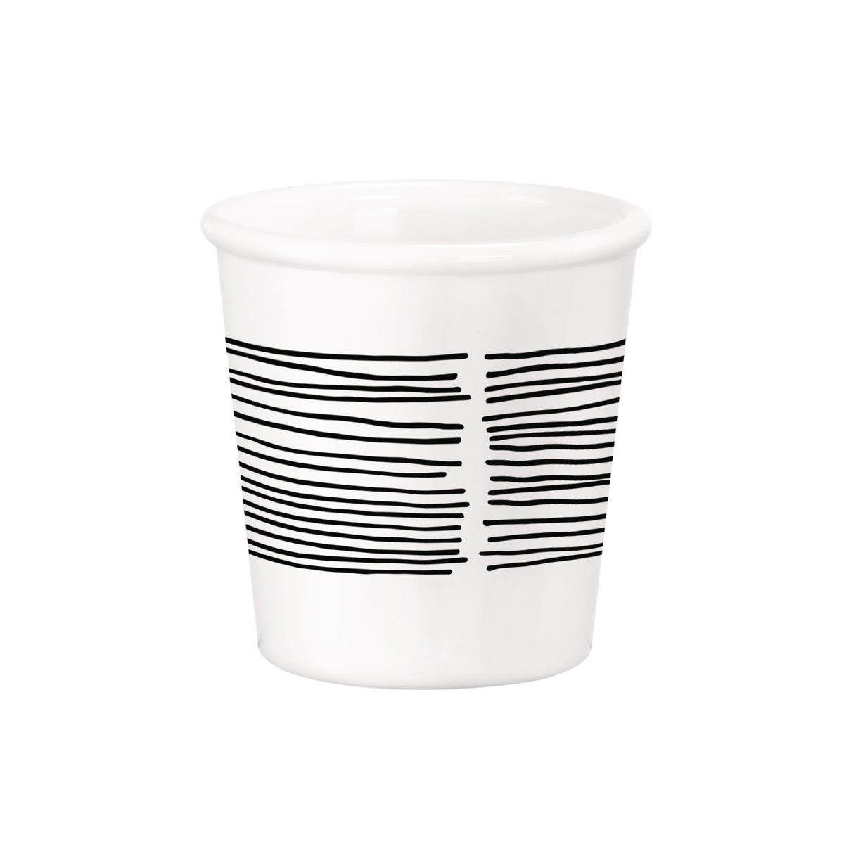 Bormioli Rocco Chiaroscuro 3.25 oz. Opal Glass Caffeino Cup, Linee (Set of 12)