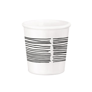 Bormioli Rocco Chiaroscuro 3.25 oz. Opal Glass Caffeino Cup, Linee (Set of 12)