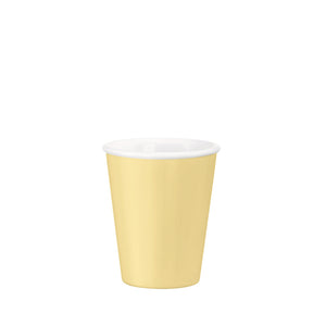 Bormioli Rocco Color Palette 7.25oz. Opal Glass Tea Cup, Yellow (Set of 12)