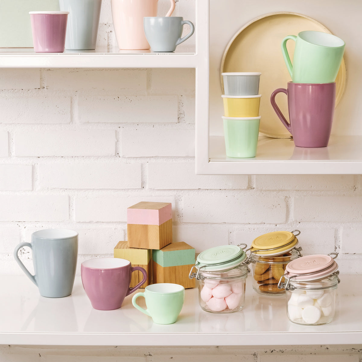 Bormioli Rocco Color Palette 6.75 oz. Fido Food Storage Jar (Set of 12)