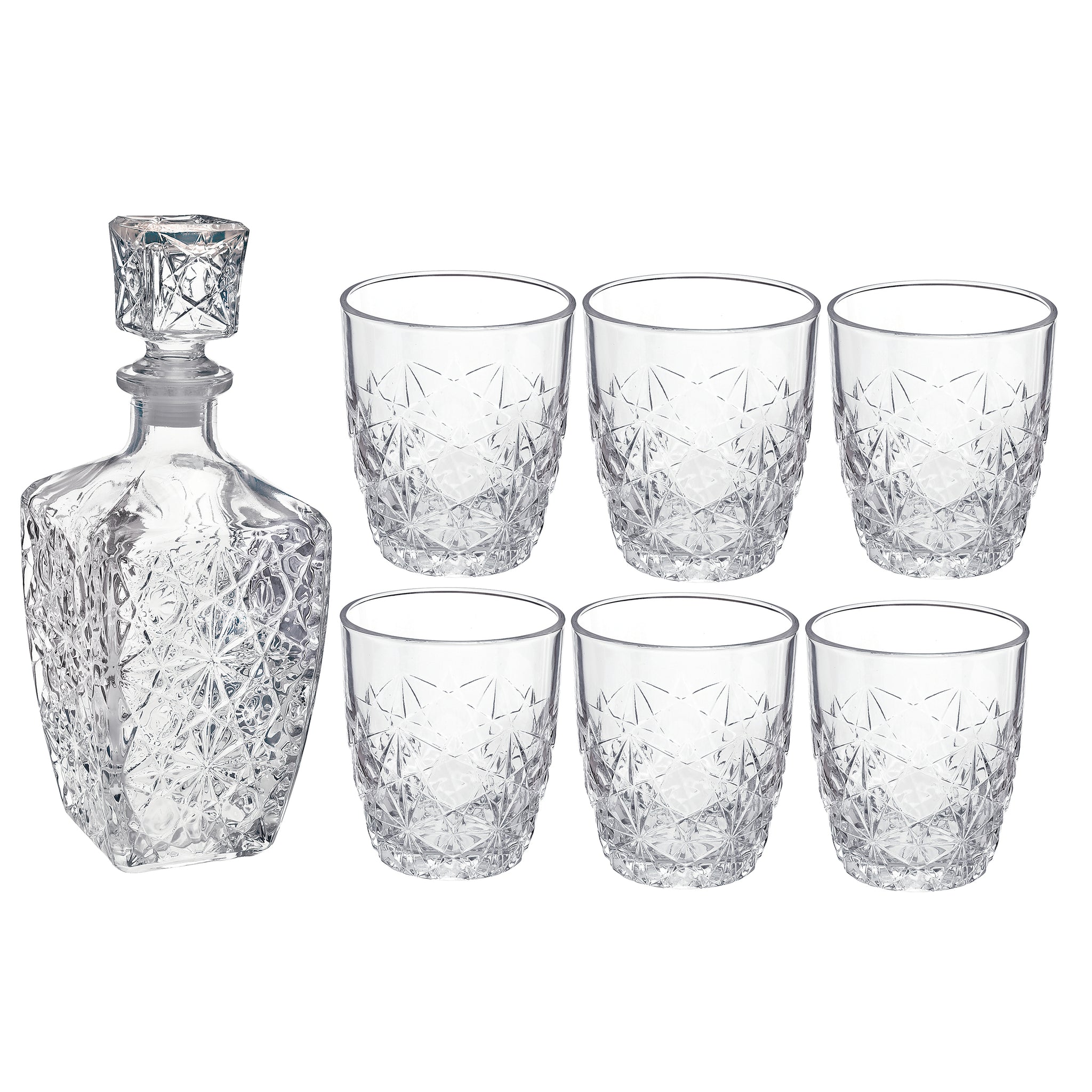 Bormioli Rocco Dedalo 7pc Whiskey Set