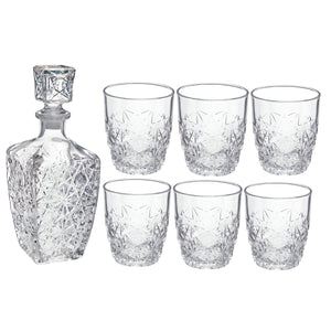 Bormioli Rocco Dedalo 7pc Whiskey Set