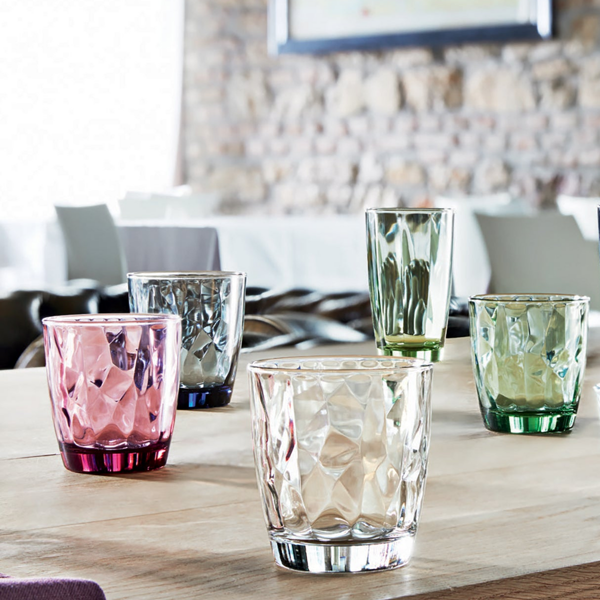Diamond DOF Drinking Glasses