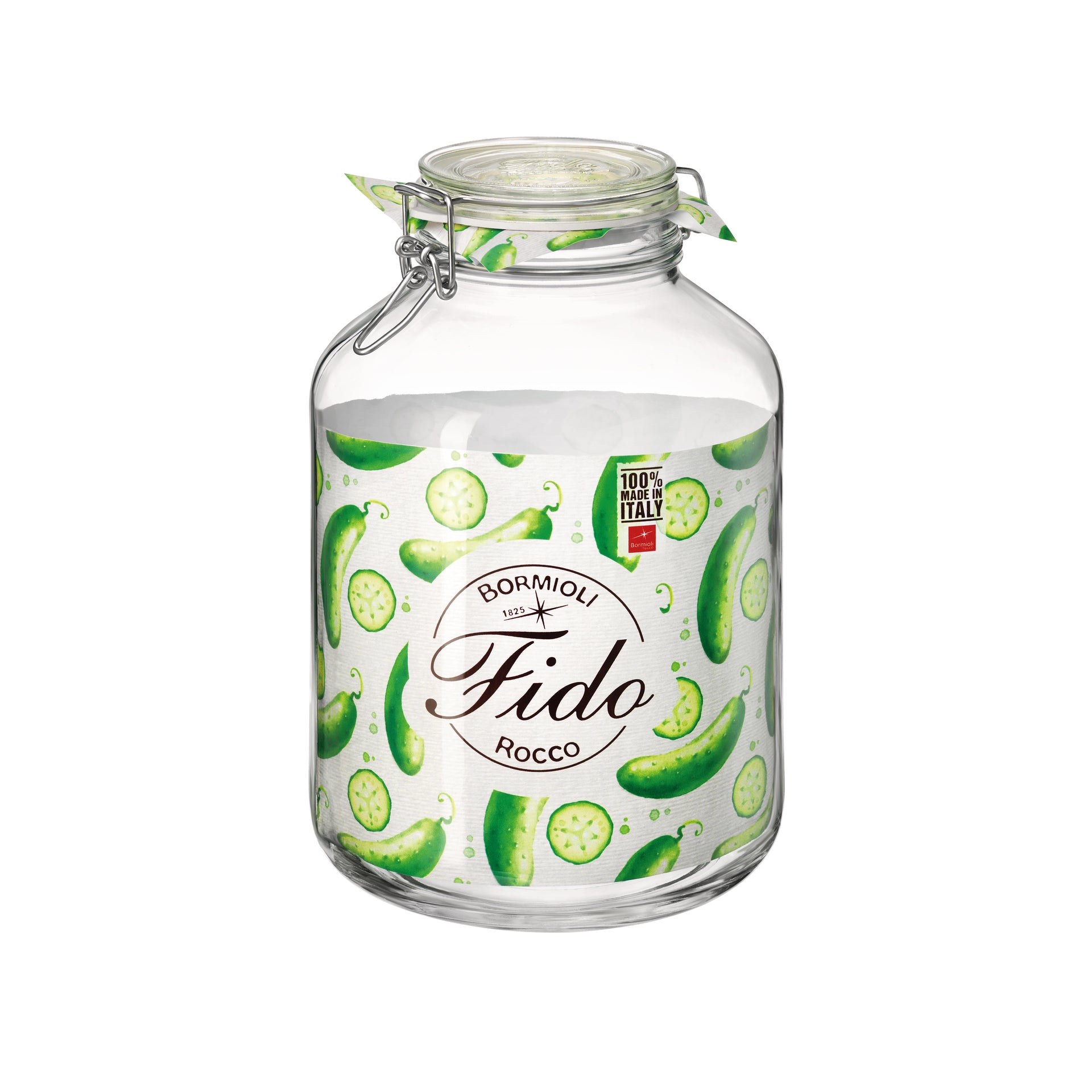 Bormioli Rocco Fido 169 oz. Food Jar, Clear (Set of 6)