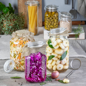 Bormioli Rocco Fido 169 oz. Food Jar, Clear (Set of 6)