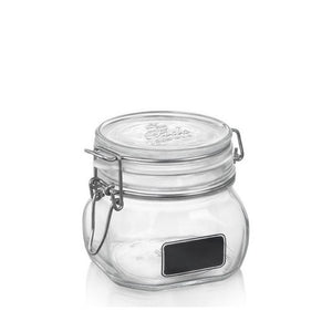 Bormioli Rocco Fido 17.5 oz. Food Jar, Chalkboard (Set of 12)