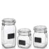 Bormioli Rocco Fido 25.25 oz. Food Jar, Chalkboard (Set of 12)