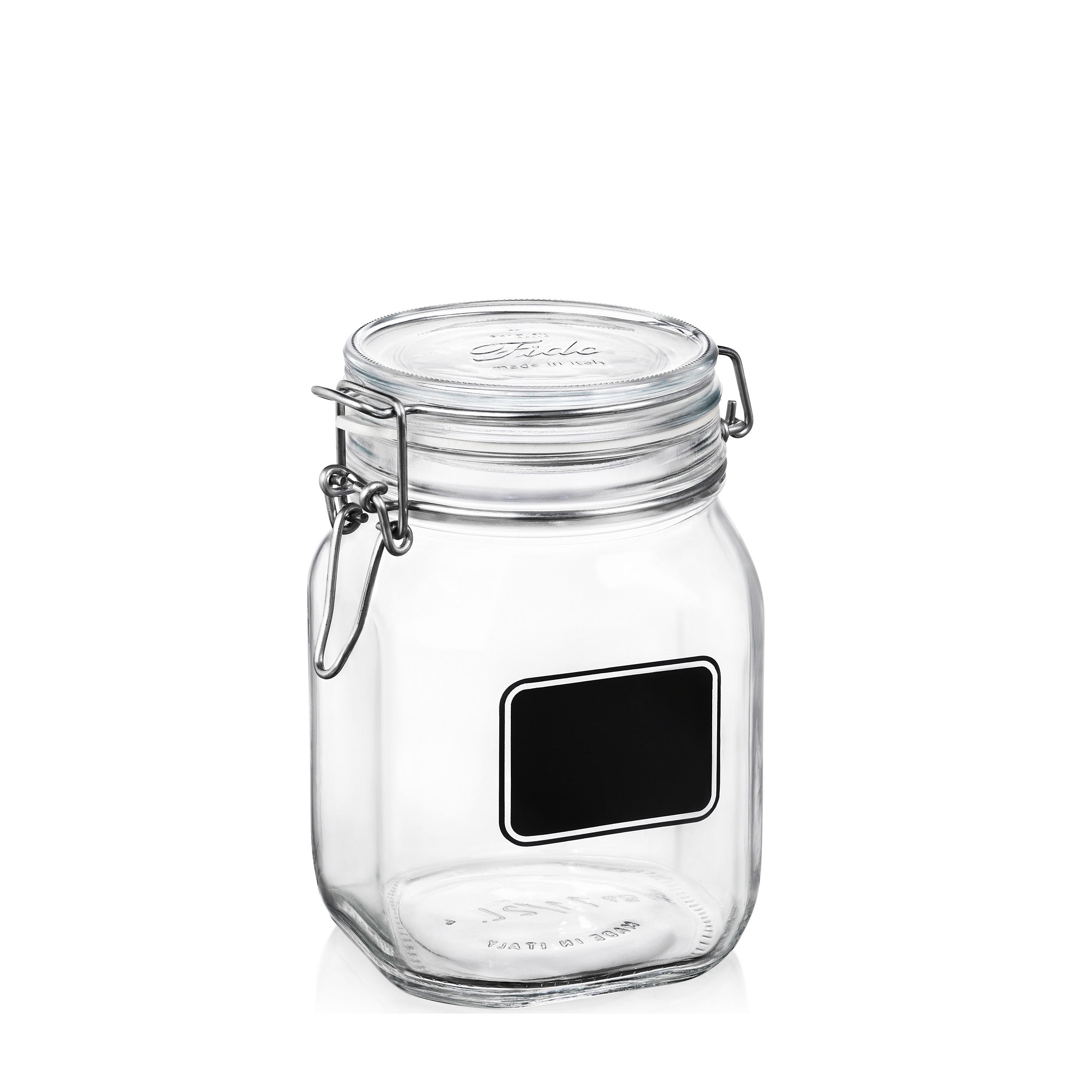 Bormioli Rocco Fido 33.75 oz. Food Jar, Chalkboard (Set of 12)