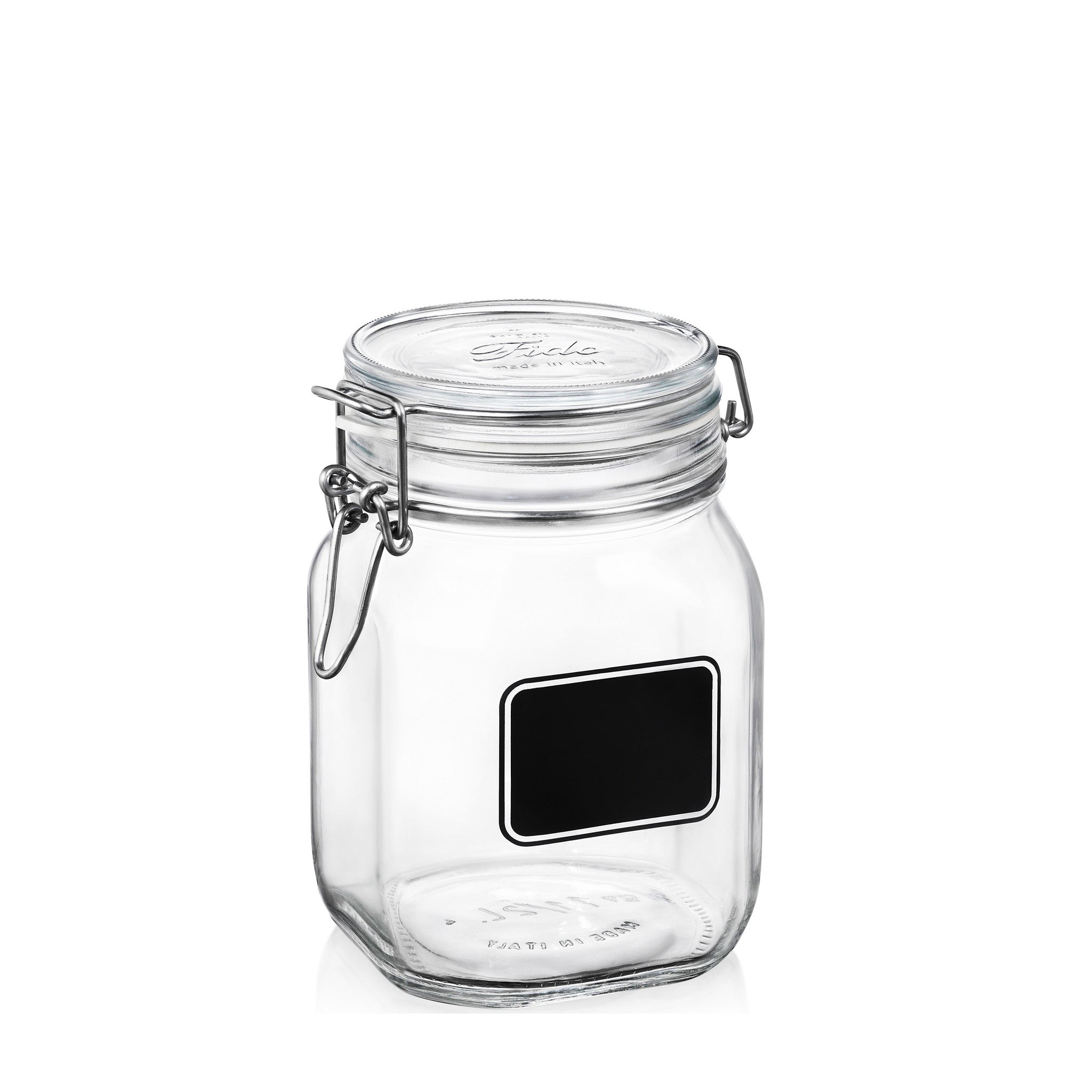 Bormioli Rocco Fido 33.75 oz. Food Jar, Chalkboard (Set of 12)