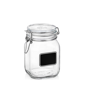 Bormioli Rocco Fido 33.75 oz. Food Jar, Chalkboard (Set of 12)