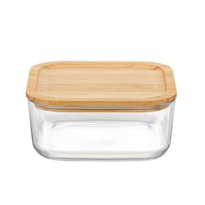 Bormioli Rocco Frigoverre 68.5 oz. Bamboo Square Food Storage Container (Set of 6)