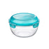 Bormioli Rocco Frigoverre Evolution 85 oz. Large Bowl, Blue Lid (Set of 4)