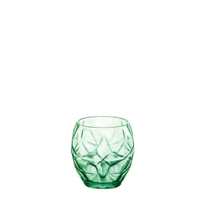 Bormioli Rocco Oriente 13.5oz. Water Drinking Glasses, Cool Green (Set of 6)