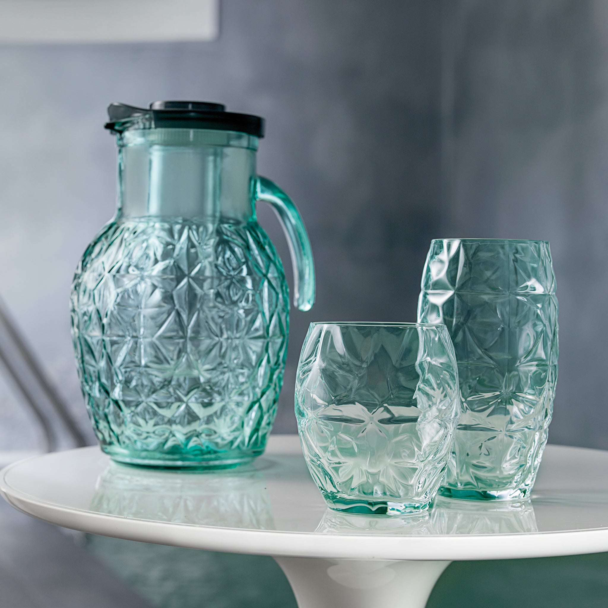 Bormioli Rocco Oriente 17oz. DOF Drinking Glasses, Cool Green (Set of 6)