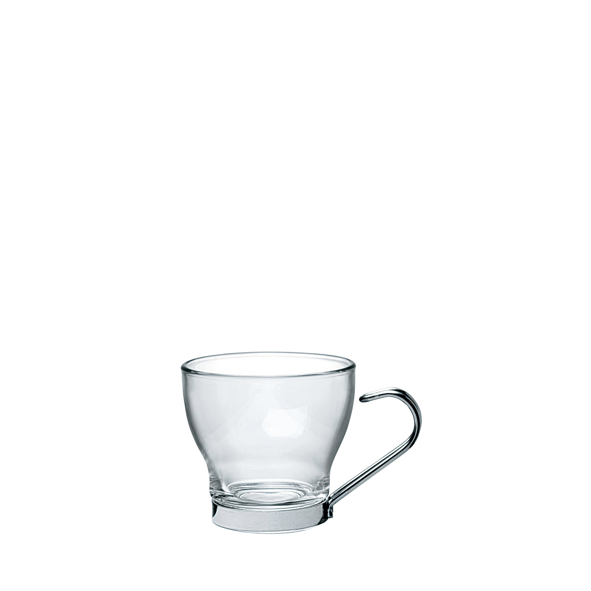 Bormioli Rocco Oslo 3.5 oz. Espresso Cup with Stainless Steel Handle (Set of 4)