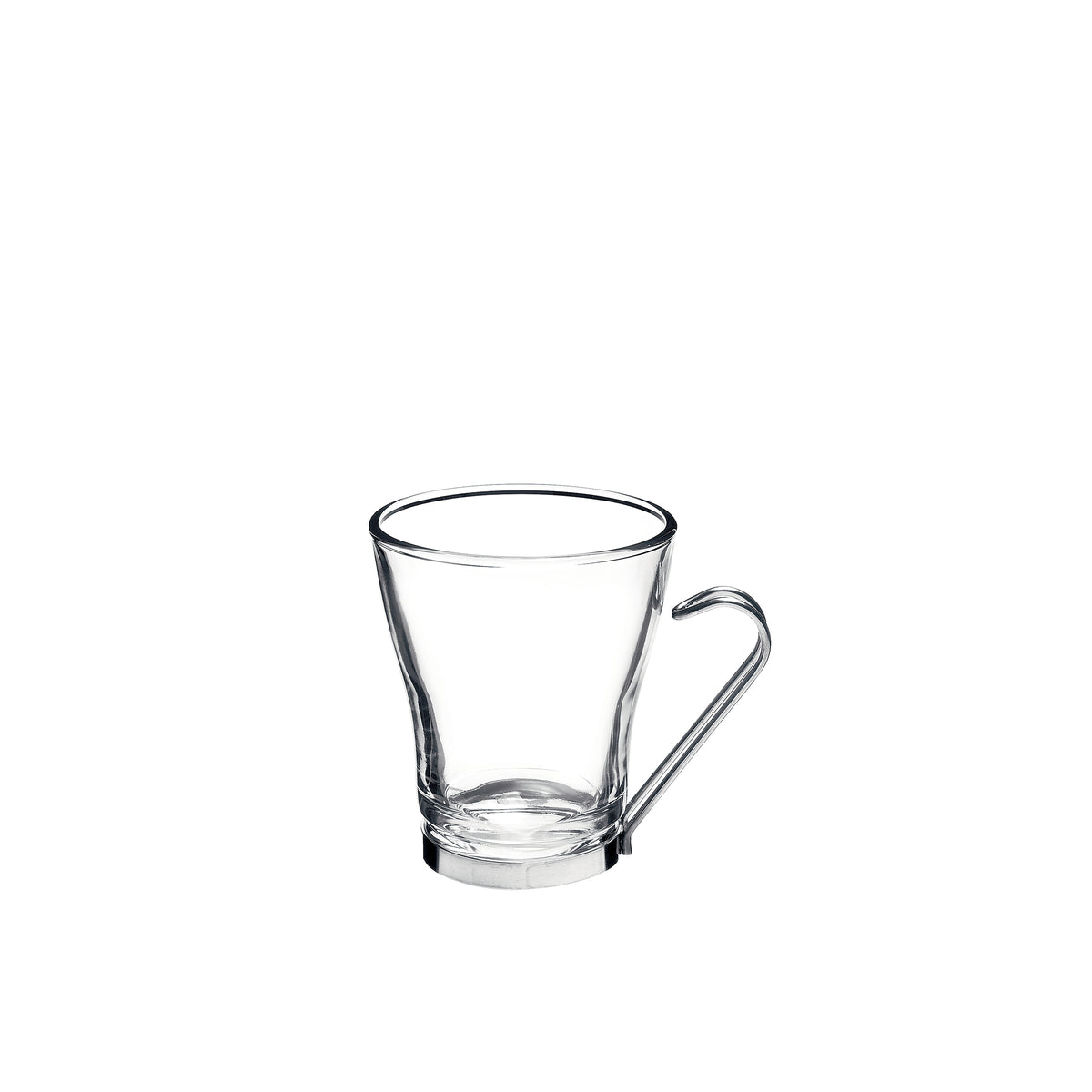 Bormioli Rocco Oslo 7.5 oz. Cappuccino Cup with Stainless Steel Handle (Set of 4)
