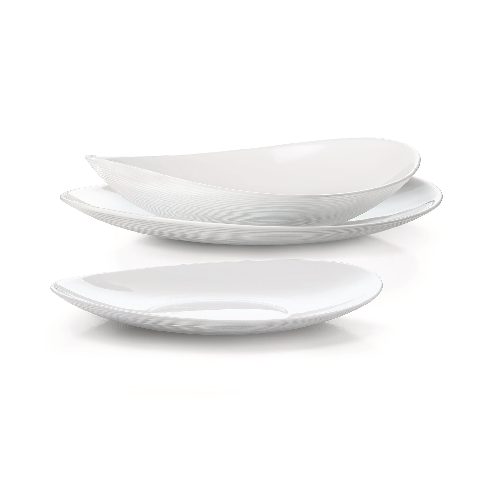 Bormioli Rocco Prometeo 8.75" x 7.5" Opal Glass Dessert Plate (Set of 24)