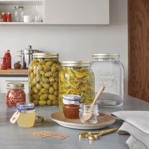Bormioli Rocco Quattro Stagioni 67 oz. Food Jar wide Mouth (Set of 6)
