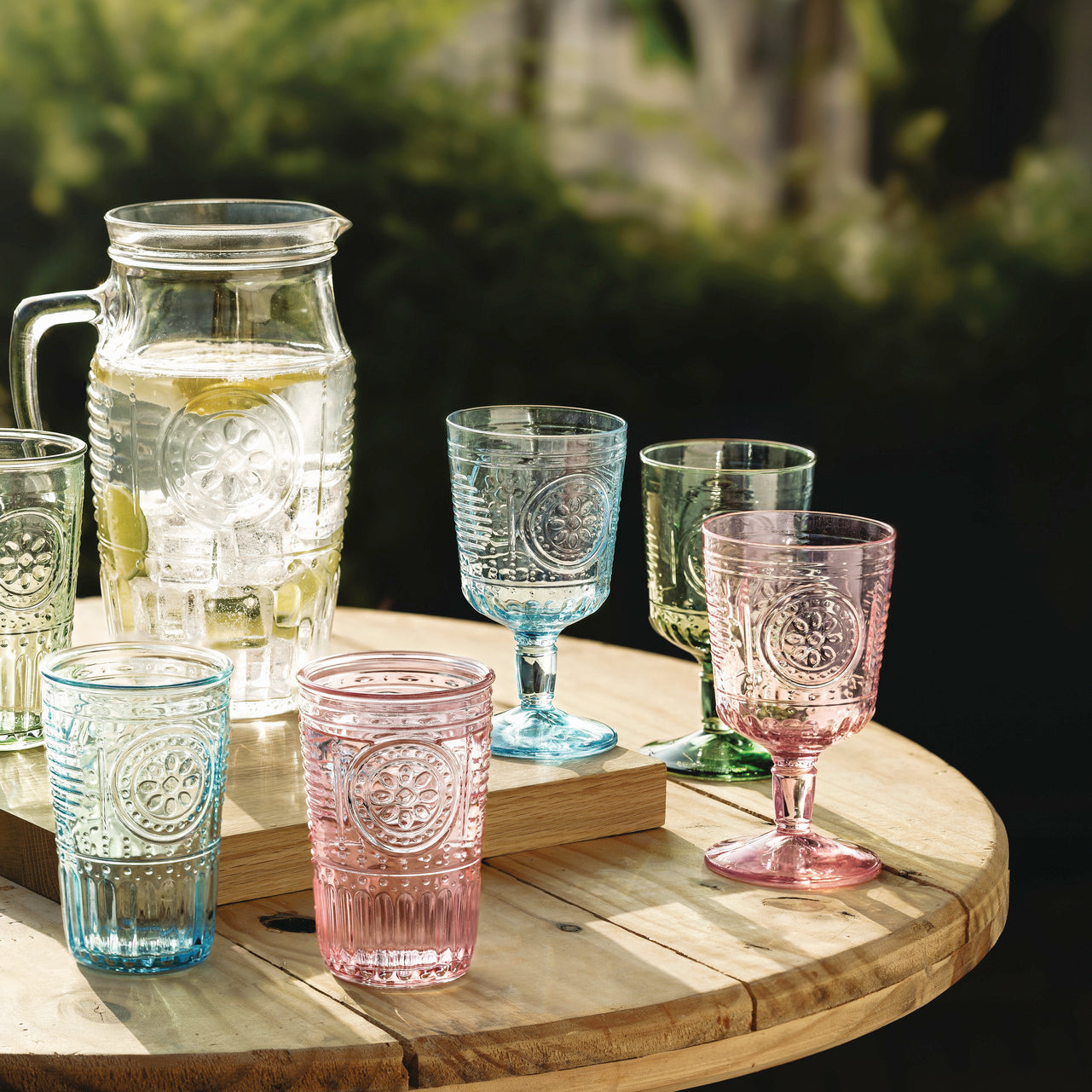 Romantic 16 oz. Cooler Drinking Glasses (Set of 4)