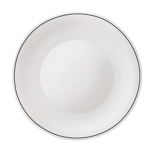 Bormioli Rocco White Moon Chiaroscuro 10.75" Opal Glass Dinner Plate, Unico (Set of 24)