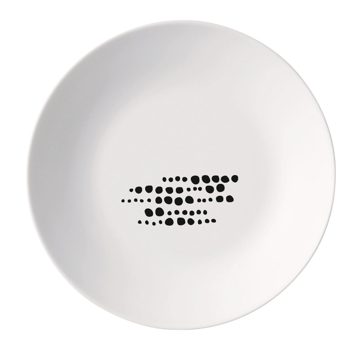 Bormioli Rocco White Moon Chiaroscuro 8.75" Opal Glass Soup Plate, Sfere (Set of 24)