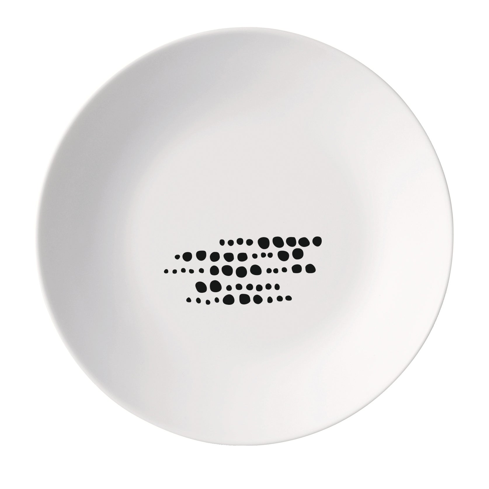 Bormioli Rocco White Moon Chiaroscuro 8.75" Opal Glass Soup Plate, Sfere (Set of 24)