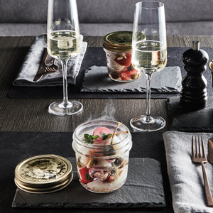 Quattro Stagioni 10.75 oz. Jar Canning Wide Mouth (Set of 4)