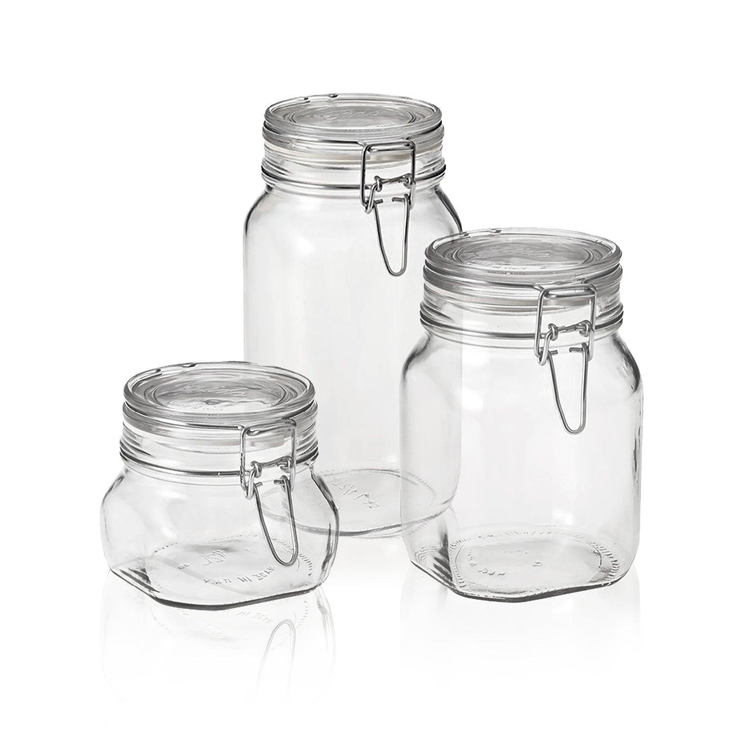 Fido 3pc Food Jar Set (17.5 oz., 33.75 oz., 50.75 oz.)