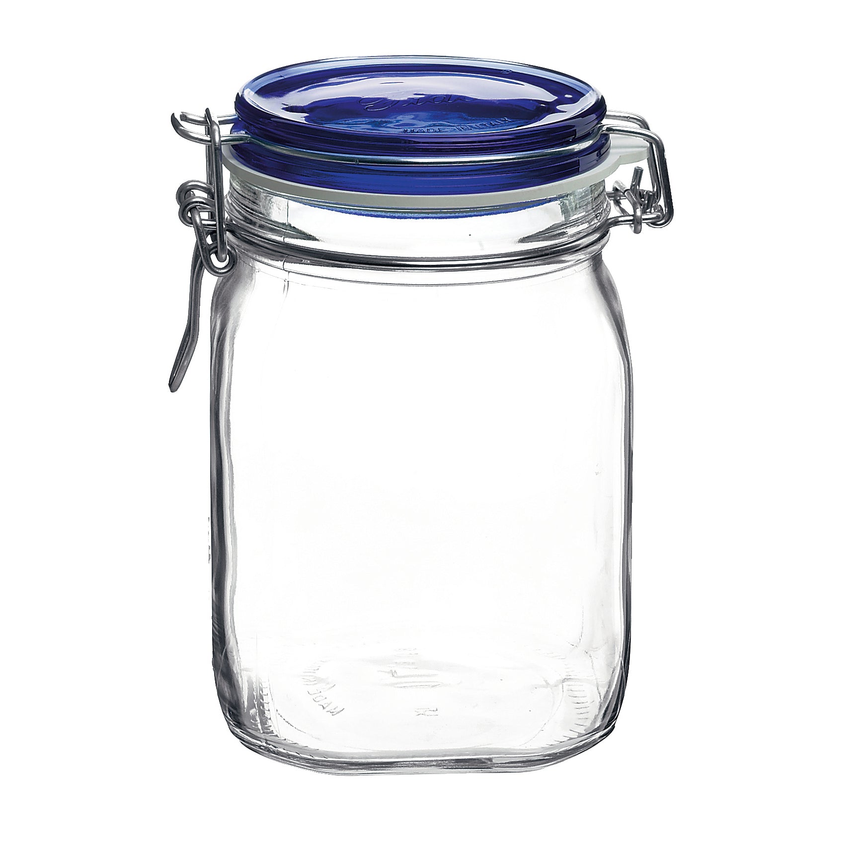 Fido 33.75 oz. Food Jar, Blue Top (Set of 12)