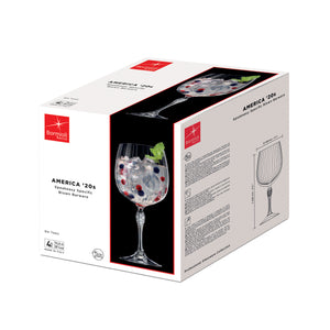 America '20s 25.25 oz. Gin Tonic Cocktail Glasses (Set of 4)