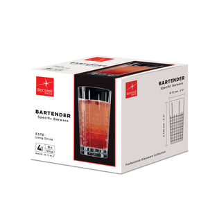 Bartender 10 oz. Este Long Drink Drinking Glasses (Set of 4)
