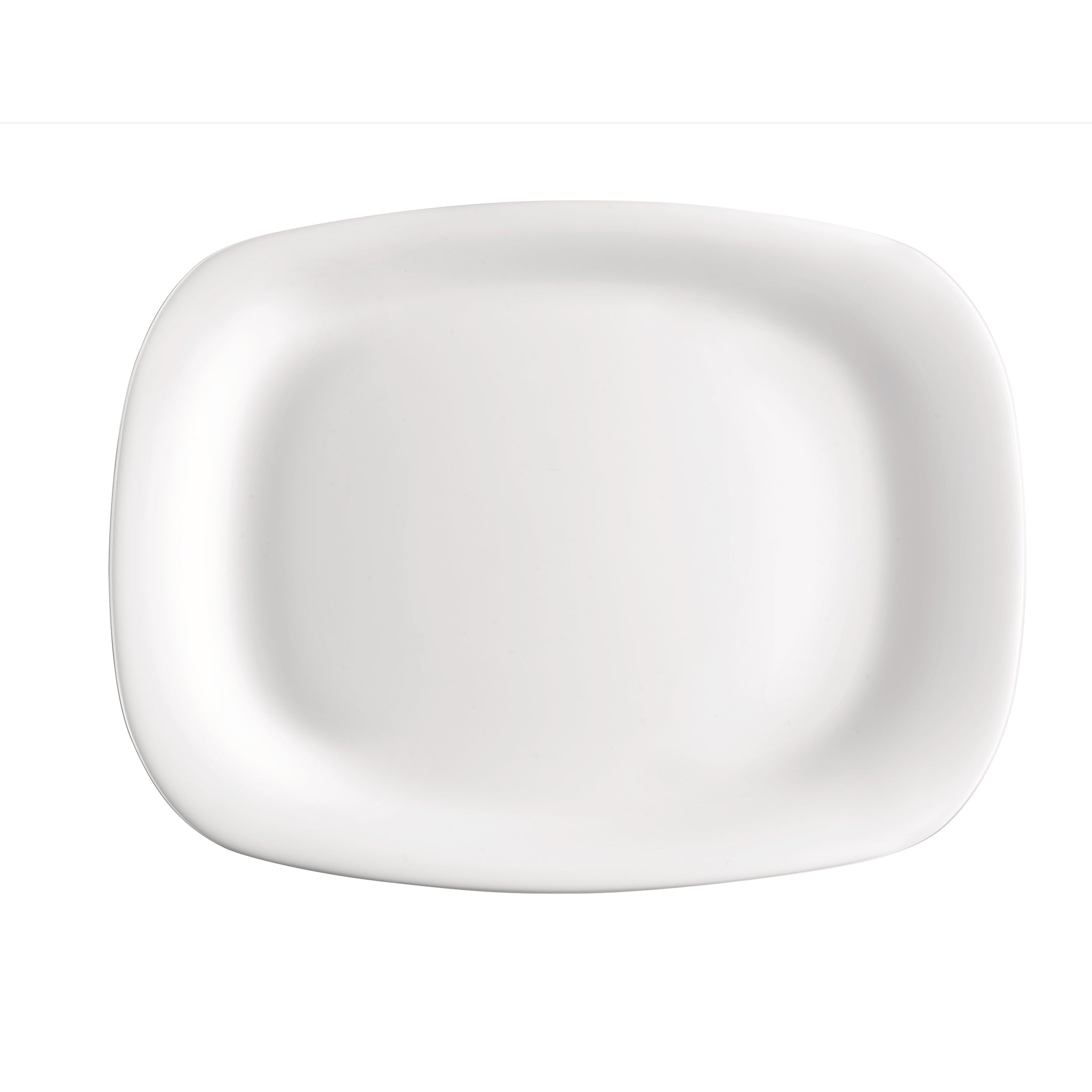 Parma 13.25" x 9.5" Opal Glass Serving Plate (Set of 12)