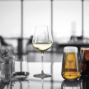 InAlto Uno 14.25 oz. Stemless Wine or DOF Drinking Glasses (Set of 6)