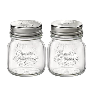 Quattro Stagioni 5 oz. Jar with Salt & Pepper Lid (Set of 2)