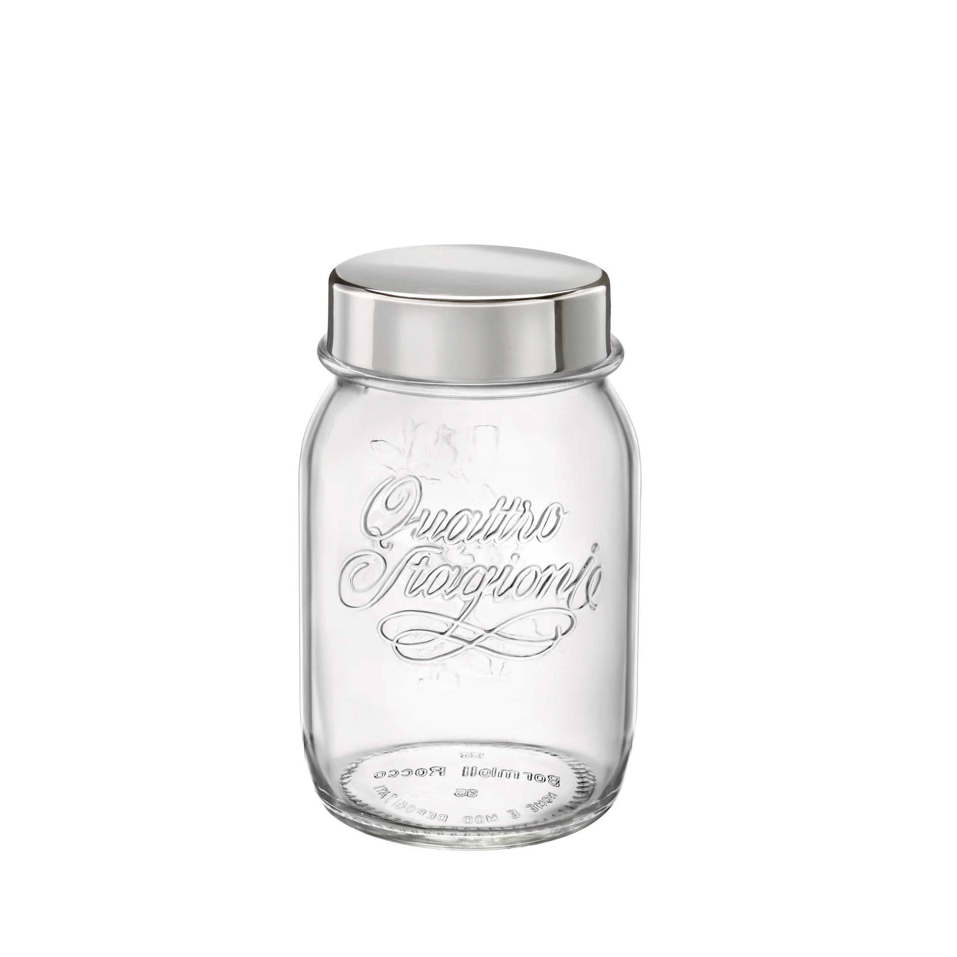Quattro Stagioni 17 oz. Jar with Stainless Steel Lid (Set of 12)