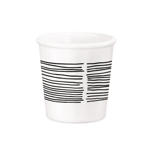 Chiaroscuro 3.25 oz. Opal Glass Caffeino Cup, Linee (Set of 12)