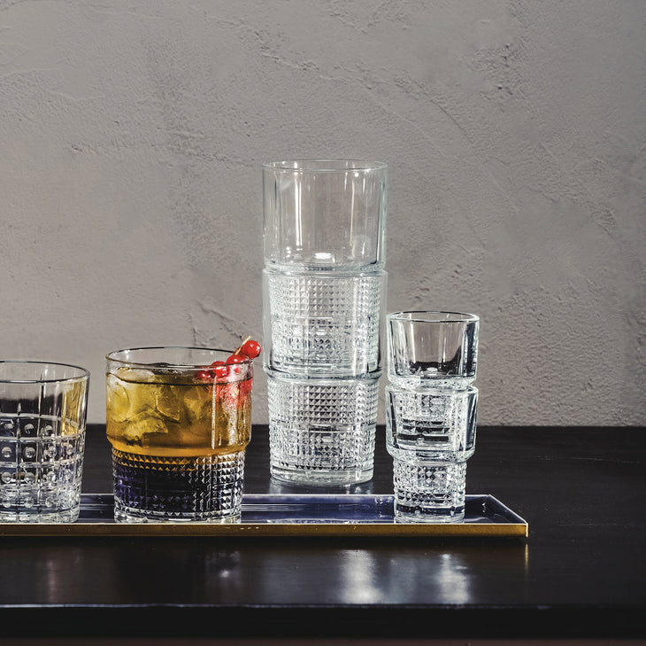 Bartender 7pc Novecento Whiskey Set (1 Decanter + 6 DOF Glasses)