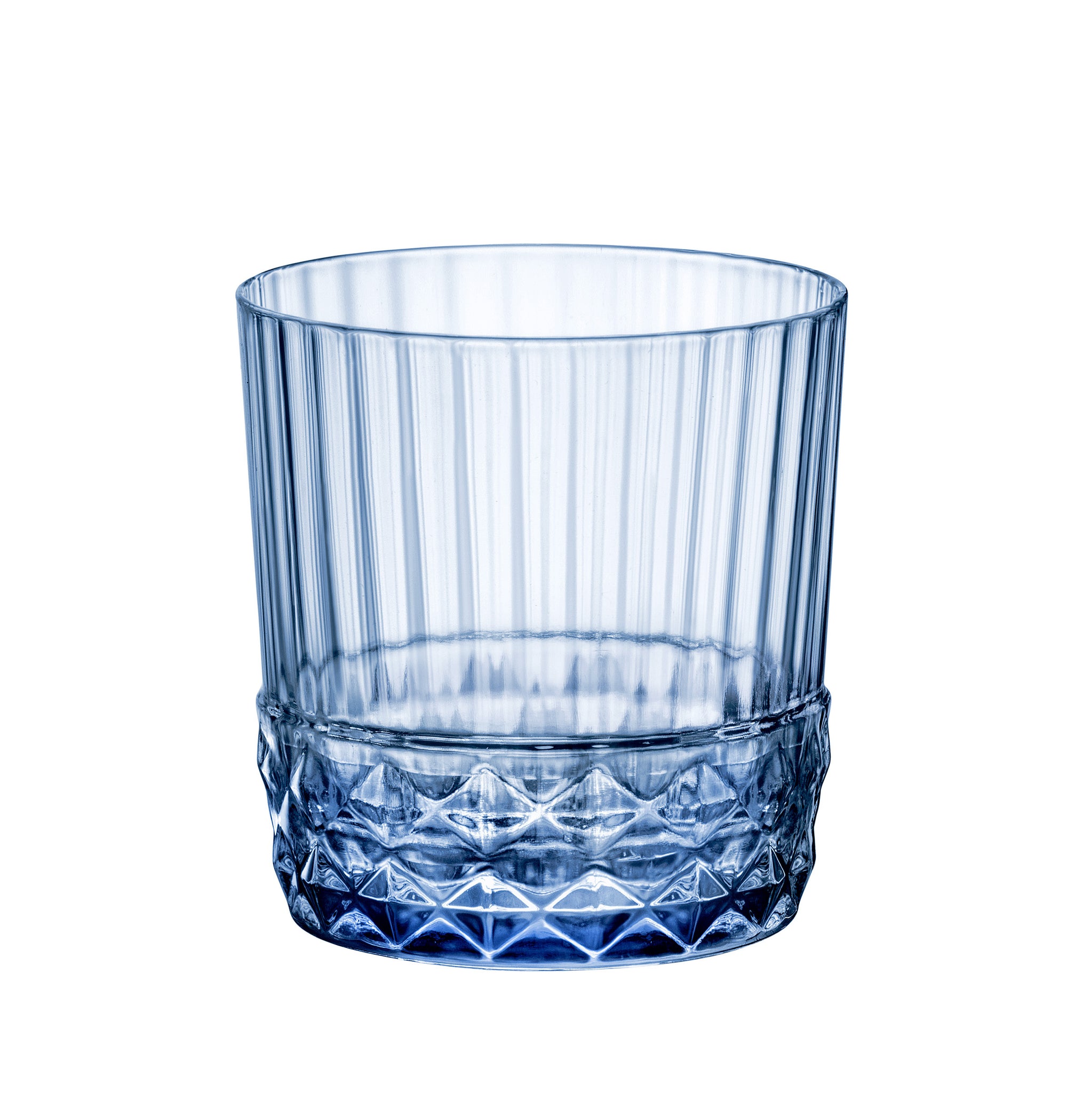 America '20s 12.5 oz. DOF Drinking Glasses, Sapphire Blue (Set of 6)