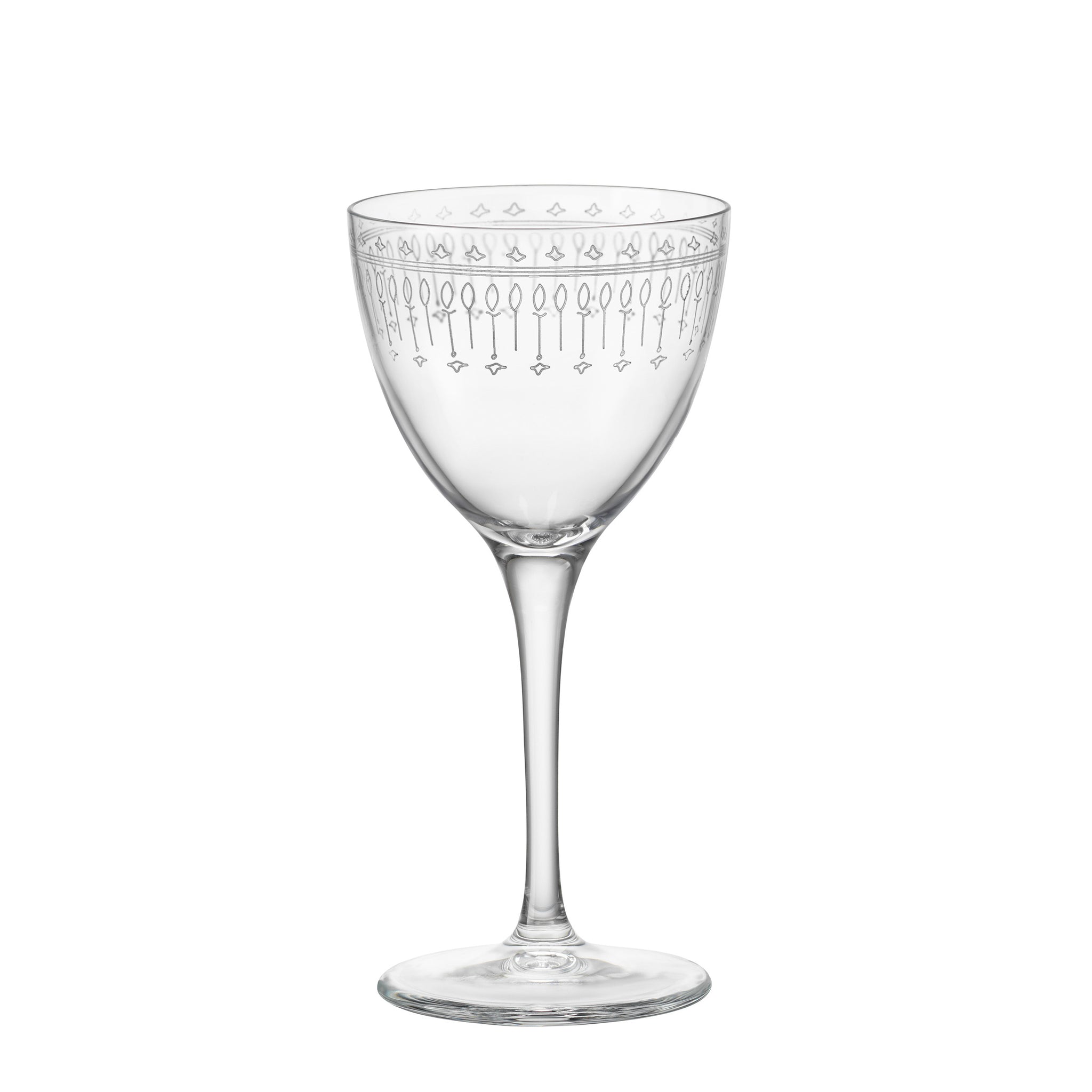 Bartender 5.25 oz. Novecento Art Deco Nick & Nora Cocktail Glasses (Set of 6)